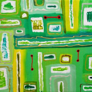 Scientific painting electric quantum 01